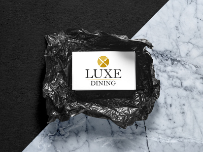 Luxe Dining • Logo design dining fine food logo luxe mockup