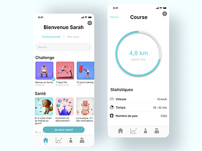 Running App : mobile app app design figma graphic design mobile running ui