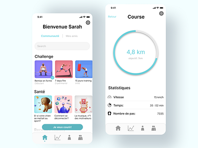 Running App : mobile app