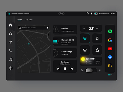 Smart Car : home and music interface