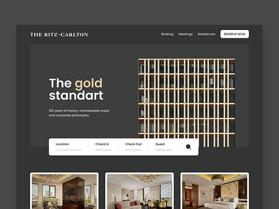 The Ritz-Carlton Home Page Concept