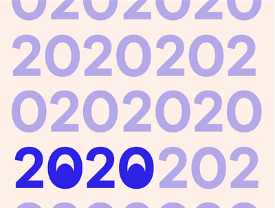 Eyes open for 2020. 2020 eyes gradient new year