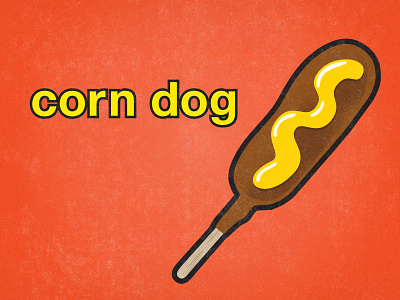 Corn Dog corn dog flash illustration junk food