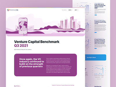 Landing Page Design – Venture Capital Benchmark Report design landing page ui web design web development