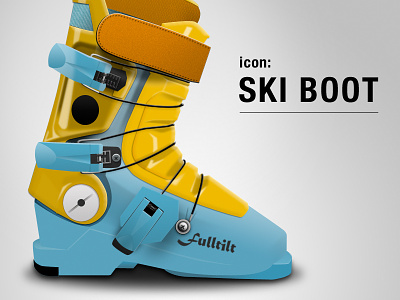Ski boot icon boot icon illustration photoshop ski