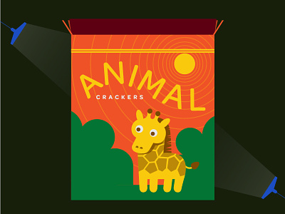 Animal Cracker Box illustration motion graphics package design