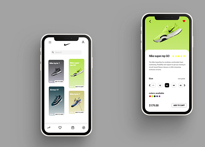 Nike app redesign design nike product design ui ux