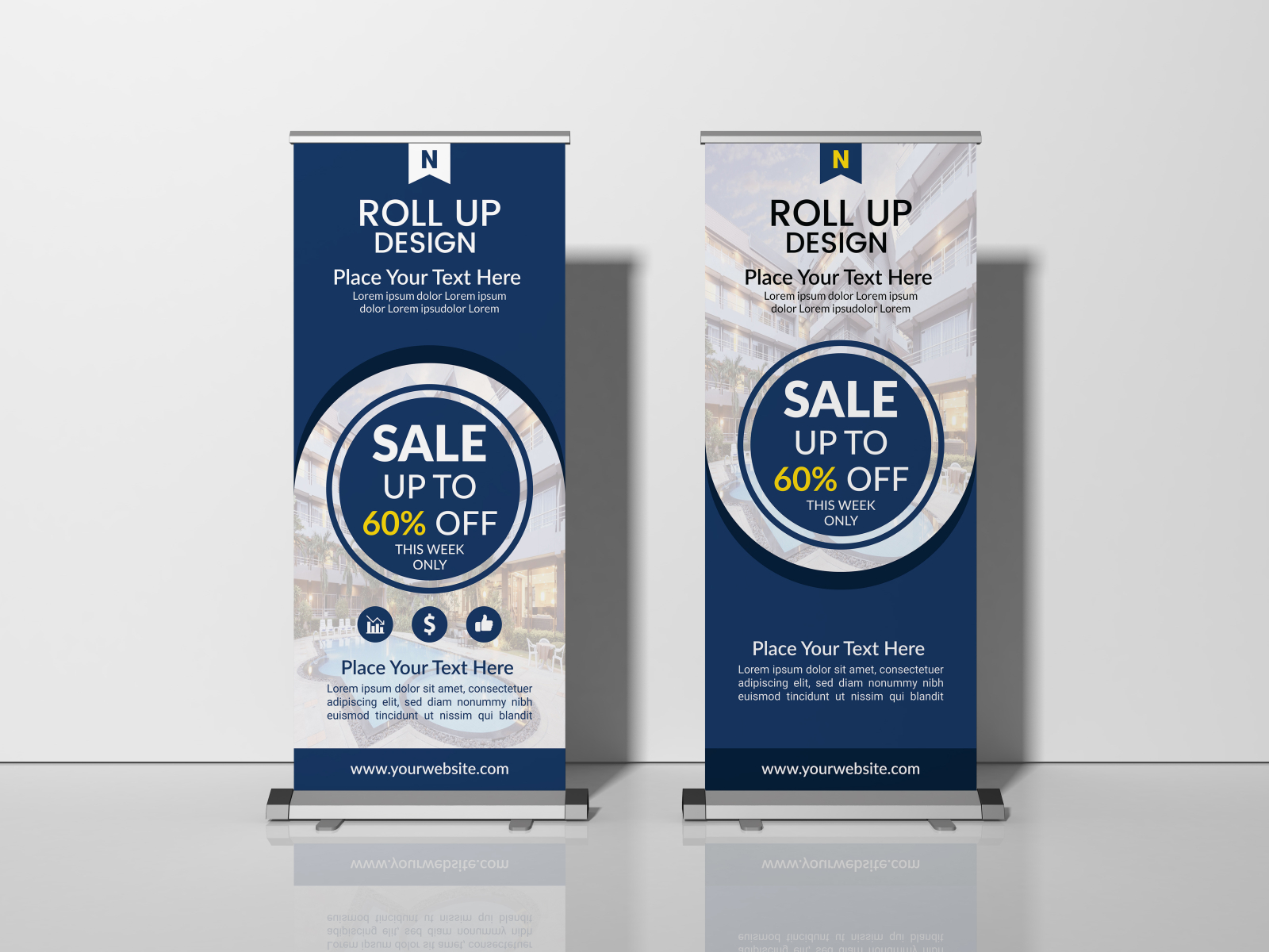 Roll Up banner design template by Nazmul Hassan on Dribbble