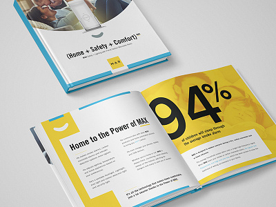 The Power of MAX branding brochure design home identity layout max print smart alarm typography