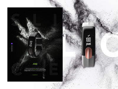 SLICE black white branding design fitness heart layout minimal product training typography