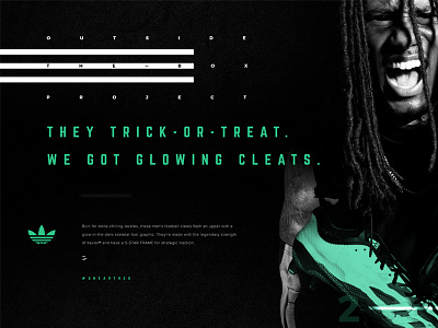 Adidas Unearthed adidas clean dark ecommerce freak nation grid lines outside the box skeleton ui ux web design