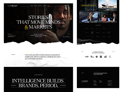 The Trust — HP art direction black and white branding dark design editorial exploded grid grid layout the trust the wall street journal typography ui ux web design yellow