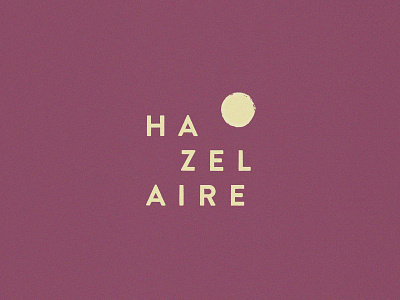 Hazelaire branding identity lockup logo typogaphy