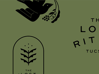 The Lost Ritual branding bar brand mark branding cocktail food and beverage food and drink illustration lockup logo minimalist packaging restaurant typography