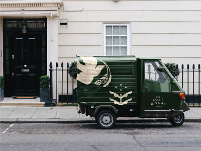 The Lost Ritual Delivery Truck bar bar logo branding branding and identity cocktail cocktail bar delivery truck drink food food and beverage identity design illustration logo logo design logo designer restaurant restaurant branding restaurant logo truck typography