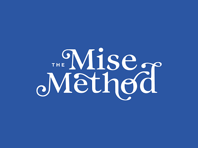 The Mise Method branding food and beverage logo logotype typography vector