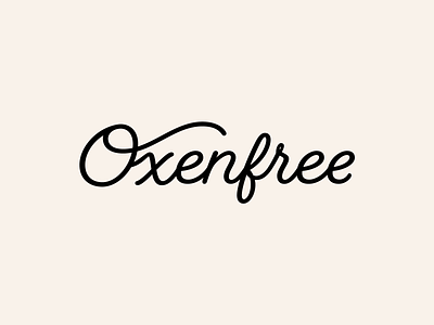Oxenfree logotype apartment boutique branding community hospitality hotel logo logotype typography vector