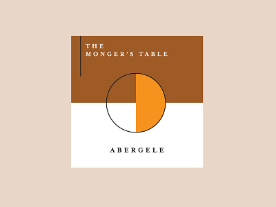 The Monger's Table artisan cheese label minimal modern packaging print
