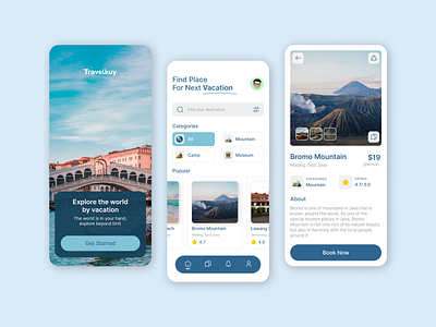 Travelkuy - Travel App design mobileapp travel travelapp uidesign