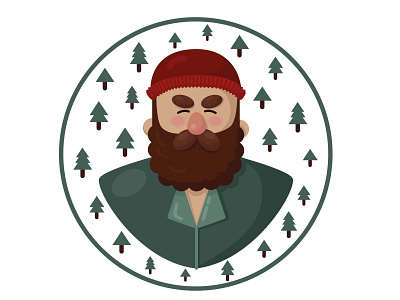 Mr. Woodcutter design graphic design illustration logo vector vector illustration