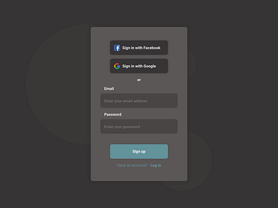 Daily UI #001 - Sign Up daily challange daily ui sign up