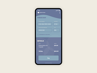 Daily UI #002 - Check Out Page checkout daily challange daily ui payment