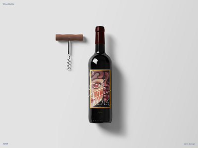 Day 007 - Wine Branding branding mockup wine