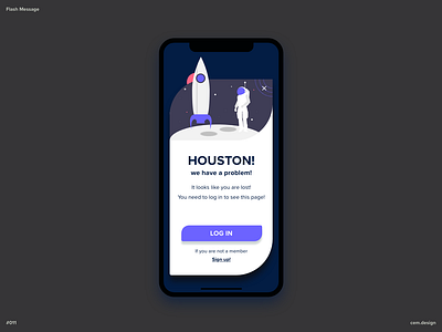 Day 011 - Flash Message adobexd daily ui dailyui flash message uidesign