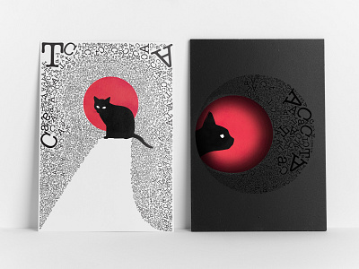 C . A . T | Poetry book cat poetry typography