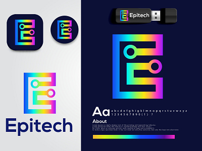 E letter logo design | modern logo 3d branding colorful logo design gradient logo graphic design icon logo logo designer logo identidade visual typography vector