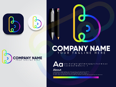 b letter logo design | modern logo 3d b letter logo b logo branding design graphic design icon logo logo designer logo identidade visual logo modern typography vector