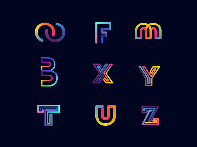 logo folio | modern logo |  letter mark logo collection