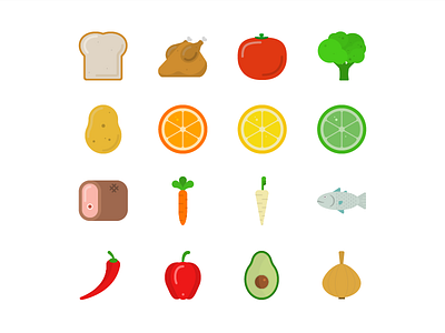 Ingredient Icons food icons ingredients