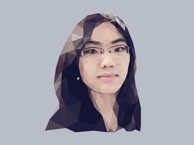 My Low-poly Profile Image 3d graphics headshot illustration low poly poly portrait polygon profile