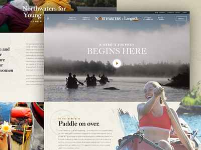 Northwaters & Langskib btv burlington canoe outdoors ui design vermont web design wilderness