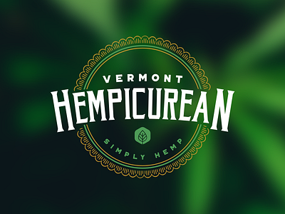 Vermont Hempicurean // Logo & Site Design hemp logo design ui design vermont web design