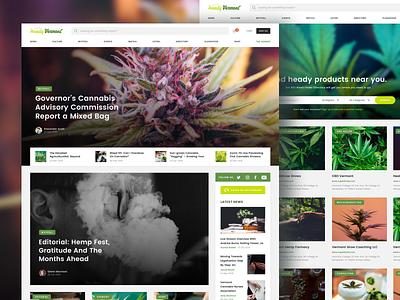 Heady Vermont btv burlington cannabis heady ui design vermont web design weed