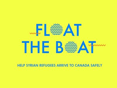 Float The Boat boat canada float logo ocean refugees syria the