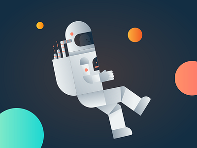 That Astro-Man we all love astro galaxy illustration man sci fi space ux youitv