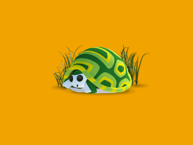 The Sleeping Turtle turtle treehouse corus cute motion animation pop bubbles sleep