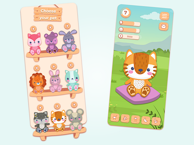 Stuffed animal children game animals animation app appdesign application childrebgame design designer game graphic design illustration inspiration interface play stuffedanimal ui usability userintaface ux uxui