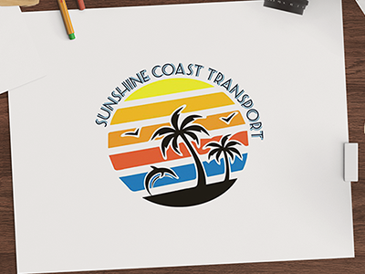 Sunshine Coast Transport florida logo logo design miami