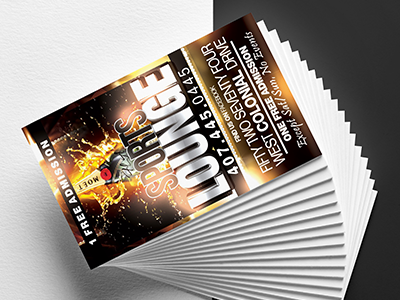 Sports Lounge Cards business cards club florida nightclub promotion tickets