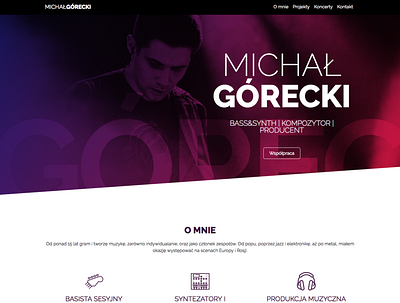 Website - Michal Gorecki branding css3 design website wordpress