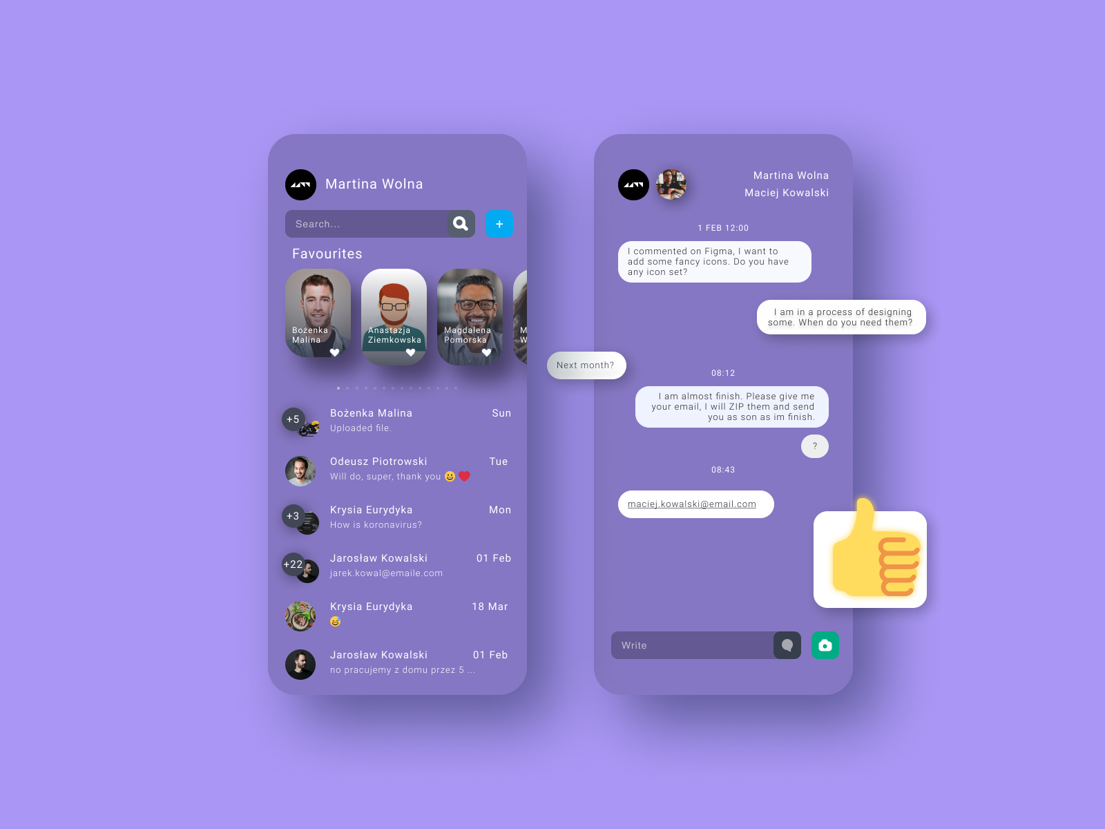 Chat app flyer design UI by Imam Mehedi on Dribbble