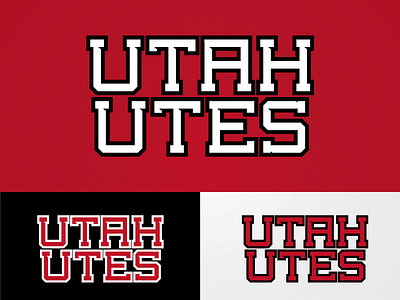 Utah Utes font sports text utah utes wordmark