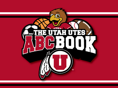 Utah Utes Abc Book book design logo utah utes