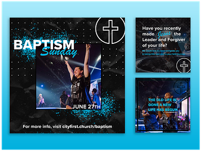 Baptism Sunday - Church Graphics Package