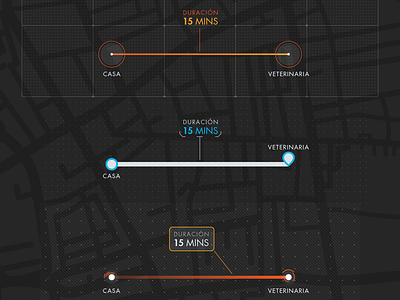 Route Map destination interface design map motion design motion graphics