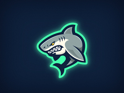 Shark Logo animal esports gaming mascot mascotlogo minimal ocean shark shark logo video game water